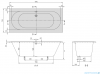 Villeroy & Boch O.Novo Duo wanna prostokątna 180x80 cm biała Weiss Alpin UBA180CAS2V-01